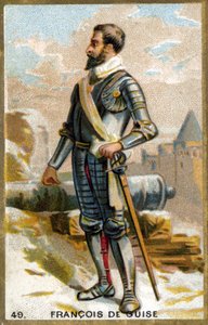 Francois de Guise (1519 - 1563). Chromolitografie 19. století. od Unknown artist