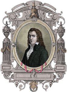 Francouzská revoluce: „“ Portrét Francoise Babeufa dit Gracchuse (1760-1797) revolucionáře““ Rytina 19. století. od Unknown artist