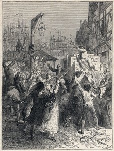 Francouzská revoluce: triumf Honore Gabriela (Honore-Gabriel) Riqueti, hrabě z Mirabeau (1749-1791) vstoupil do města Marseille v roce 1789. Rytina z roku 1889. Soukromá sbírka. od Unknown artist
