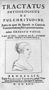 Frontispis "Pojednání o fyziologické kráse" pojednává o Ernesto Venio od Unknown artist