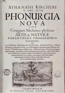 Frontispis Phonurgia nova (1673) od Unknown artist