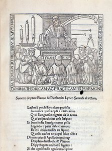 Frontispis andělského a božského hudebního díla Franchina Gaffuria od Unknown artist