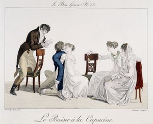 Hra: The Capuchine Kiss – v „The Good Genre““, n¡65, začátek 19. století od Unknown artist