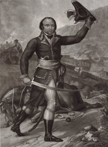 Generál Thomas-Alexandre Dumas v uniformě francouzského republikánského armádního důstojníka - Alexandre Davy de la Pailleterie řekl Dumas (1762-1806) francouzský důstojník otec francouzského spisovatele Alexandra Dumase Otec - generál Thomas Alexandre Dav od Unknown artist