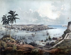 Celkový pohled na Havanu (Havana, Kuba) v roce 1850. od Unknown artist