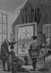 Německá selská válka (1524-1526): Jos Fritz malíř v Heilbronnu, Jos Fritz (narozen 1470; zemřel 1525) byl iniciátorem hnutí Bundschuh v Untergrombachu, lénech a na horním Rýně. od Unknown artist