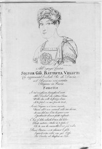 Giovanni Battista Velluti (1781-1861), poslední kastrační opera. od Unknown artist