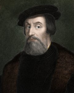 HERNANDO (Hernan) CORTES (Cortez) (1485-1547) anglický dobyvatel Mexika - rytina - 19. stol. od Unknown artist