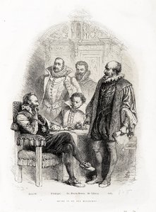 Henri IV (1553 - 1610) a jeho ministři: Theodore Agrippa d
