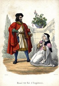 Henri VIII (1491 - 1547) a Anne de Boleyn (Anna nebo Ann Bolin a Anne Bullen od Unknown artist