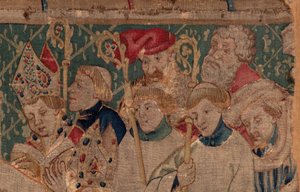 Historie Saint Piat a Saint Eleuthère, scéna 10: Saint Eleuthère je posvátný jako biskup (D