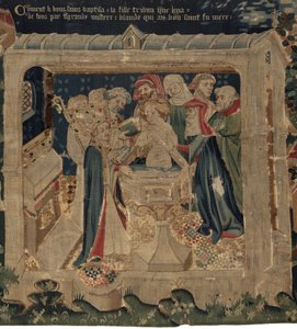 Historie Saint Piat a Saint Eleuthère, scéna 13: Křest Blanda od Unknown artist