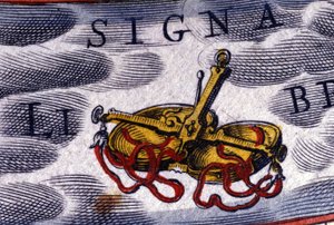 Horoskop: znamení zvěrokruhu, Váhy. rytina 16. století. od Unknown artist