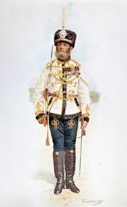 Hussard ruské gardy za Mikuláše II od Unknown artist