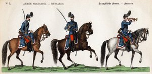 Husaři francouzské armády od Unknown artist