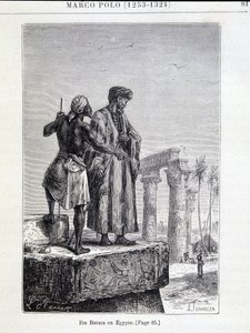 Ibn Battuta (1307-1377) v Egyptě - v „“Objevení Země”” od Julese Verna od Unknown artist