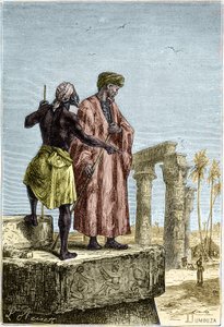 Ibn Battúta (1307-1377) v Egyptě - v Objevení Země Julesem Vernem od Unknown artist
