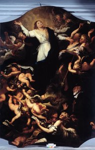 Neposkvrněné početí se svatým Filipem Nerim (obraz od Unknown artist
