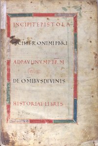 Incipit epištole, 11. století (miniatura, blánový rukopis) od Unknown artist