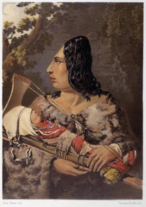 Indka a její dítě – v „“ Putování umělce mezi indiány Severní Ameriky““ od Paula Kanea, Longmans & Roberts, Londýn od Unknown artist