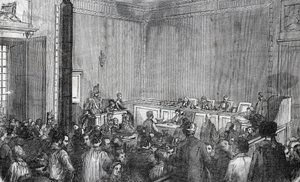 Vnitřní pohled na nápravnou policii, 6. komora v Paříži v 19. století - rytina v „Tableau-de-Paris“ od Edmonda Texiera od Unknown artist