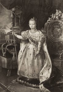 Isabella II (1830-1904). Královna Španělska (rytina) od Unknown artist