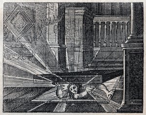 Italská přísloví: Verita non pua star sepolta - Pravda nemůže zůstat pohřbena. Rytina 19. století od Unknown artist