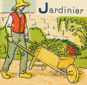 J jako zahradník od Unknown artist