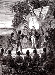 James Cook s domorodci Island Sandwich od Unknown artist