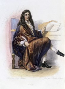 Jean Baptiste Lully (1632-1687) - v „Le Plutarque francais“, Ed. Mennechet od Unknown artist