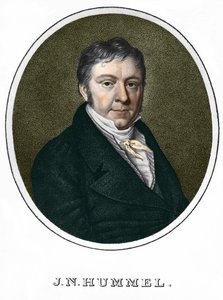 Jean Nepomucene (Jean-Nepomucene) Hummel (Johann Nepomuk Hummel) (1778-1837). Rakouský pianista a skladatel od Unknown artist