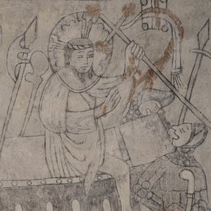 Ježíš vstává z hrobu (freska) od Unknown Artist