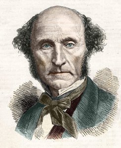 John Stuart Mill (1806 - 1873), britský filozof a ekonom. od Unknown artist