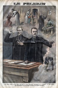 Jules Auguste Lemire (1853-1928) a Hippolyte Gayraud (1856-1911), francouzští duchovní a politici, zástupci -rytina v „Le-Pelerin“ z roku 1899 od Unknown artist
