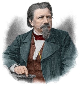 Karl Ferdinand Gutzkow (1811-1878), německý spisovatel, dramatik a novinář. od Unknown artist