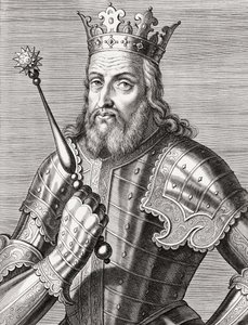 Portugalský král Afonso IV. Portrét. od Unknown artist
