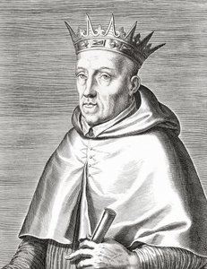 Portugalský král Jindřich I. a kardinál. Henrique I. Portrét. od Unknown artist
