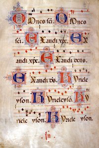 Kyrie ze sboru Crescenzago, konec 15. století. Bibioteca di Sant