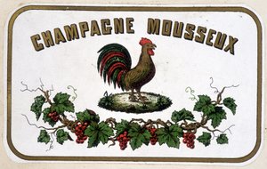 Označení "" Šampaňské šumivé"". s.d. od Unknown artist