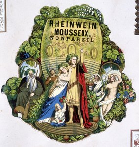 Označení “” Rheinwein šumivé - Monpareil””, sd. 19. století. od Unknown artist