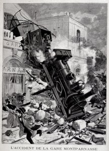 Nehoda na Gare Montparnasse v Paříži - v „“Le Petite Journal“ od Unknown artist