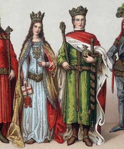 Ladislas II nebo V Jagellon (1350-1434), velkovévoda litevský a král Polska. Chromolitografie 19. století. od Unknown artist