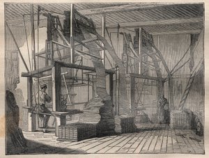 Tkaní hedvábí - rytina v ""La Science francaise"" od Unknown artist