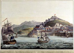 Únik Napoleona Bonaparta z ostrova Elba 26.2.1815. od Unknown artist