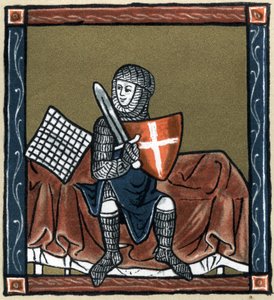 Legenda Arthurian: rytíř Gauvain na magické posteli. V „Dějinách francouzské literatury“ od Hermanna Suchiera od Unknown artist