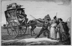 Les Omnibus de Paris v 19. století: Le Cuckoo - rytina z roku 1892 od Unknown artist