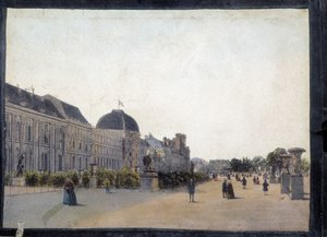 Les Tuileries - v "" Pohledy na Paříž pro Panoptic Polyorama ", kolem roku 1850 od Unknown artist