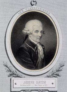 Medailónový portrét hudebníka Franze Josepha Haydna (1732-1809) od Unknown artist