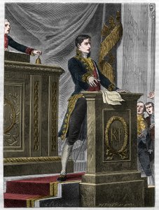 Lucien Bonaparte, francouzský politik, hovořící v Národním shromáždění o zákonu na vytvoření Čestné legie v Paříži od Unknown artist