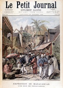 Madagaskarská expedice: ulice v Tananarive - v „“Le Petite Journal““ z 27.11.1895 od Unknown artist